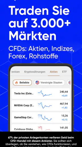 Aktien app - Capital.com screenshot