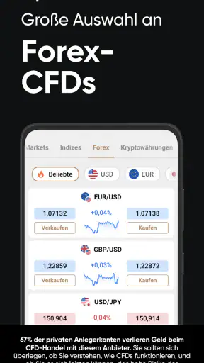 Aktien app - Capital.com screenshot