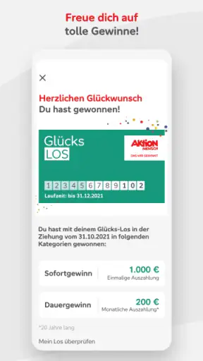 Aktion Mensch-Lotterie screenshot