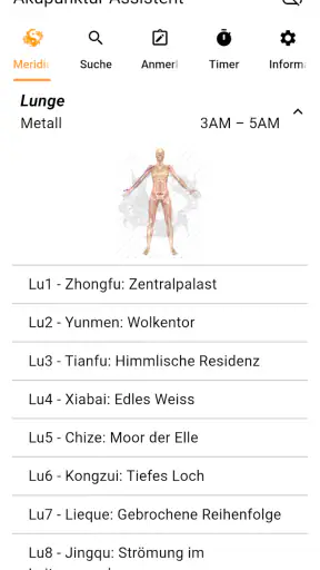 Akupunktur Assistent screenshot