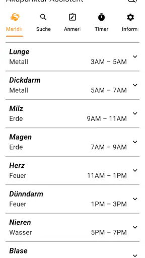 Akupunktur Assistent screenshot