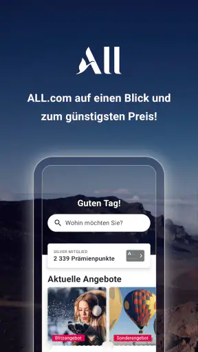 ALL.com: Hotel weltweit buchen screenshot