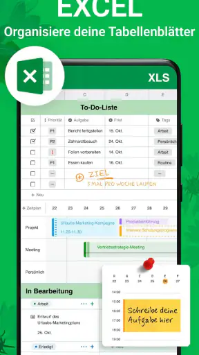 Alle Dokumente Leser: PDF, XLS screenshot
