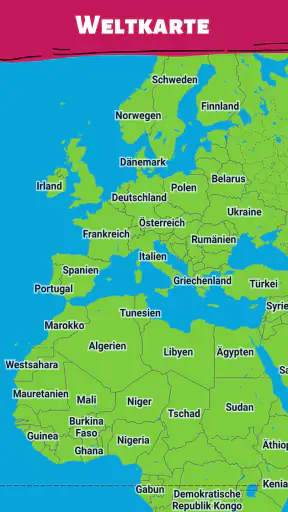 Alle Länder – Weltkarte screenshot