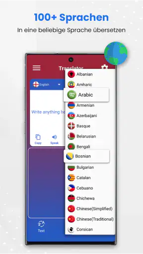 Alle Sprachen Übersetzer App screenshot