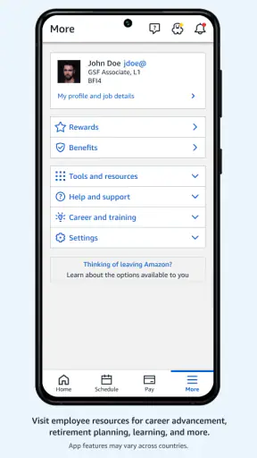 Amazon A to Z screenshot