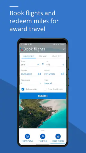 American Airlines screenshot