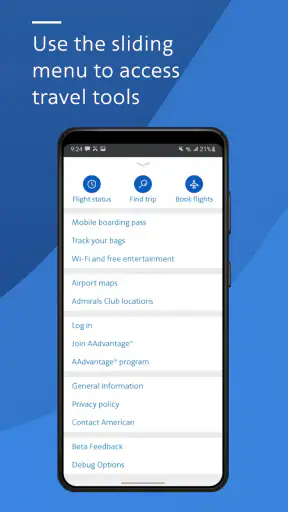 American Airlines screenshot