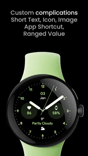 Analog PRO: Watch face screenshot