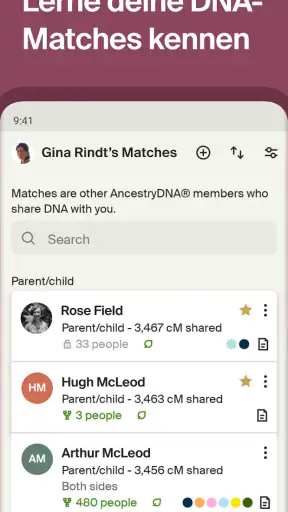 Ancestry: Familie und DNA screenshot