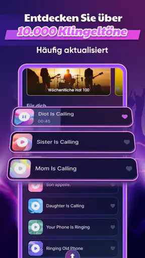 Android Klingeltöne Lieder screenshot