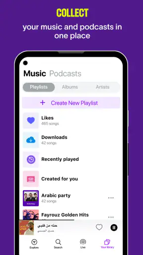 Anghami: Play music & Podcasts screenshot