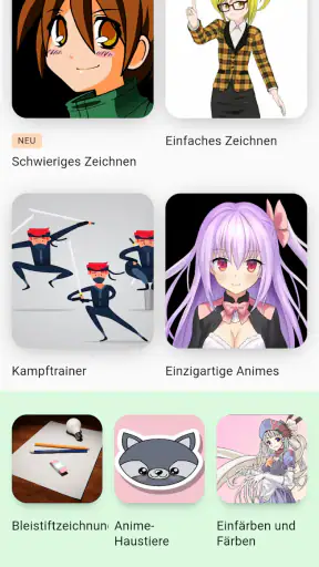 Anime zeichnen lernen app screenshot