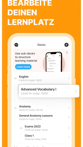 Anki Pro: Vokabel Karteikarten screenshot