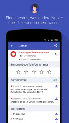 Anruferkennung | Clever Dialer screenshot
