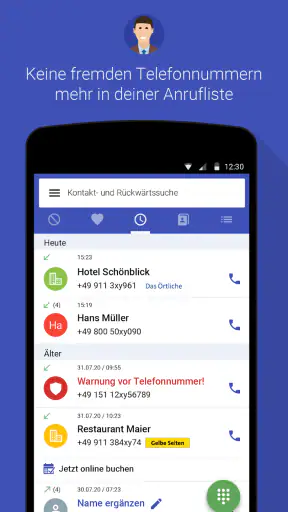 Anruferkennung | Clever Dialer screenshot