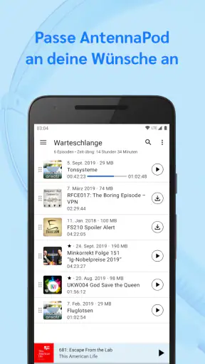 AntennaPod screenshot