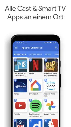 Apps für Chromecast screenshot