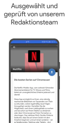 Apps für Chromecast screenshot