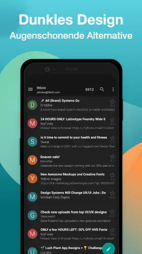 Aqua Mail – schnell & sicher screenshot