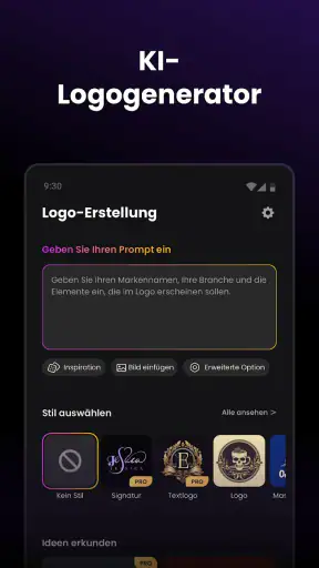 Arvin® - KI-Logo-Ersteller screenshot