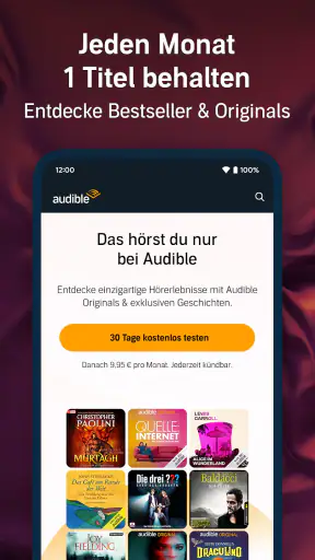 Audible - Hörbücher & Podcasts screenshot