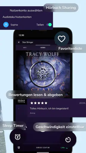 Audioteka Hörbücher App screenshot