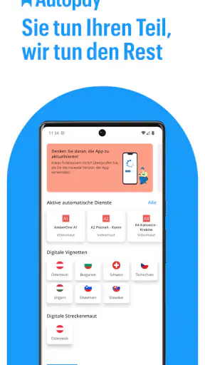 Autopay. Vignetten, Autobahnen screenshot