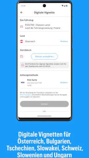 Autopay. Vignetten, Autobahnen screenshot