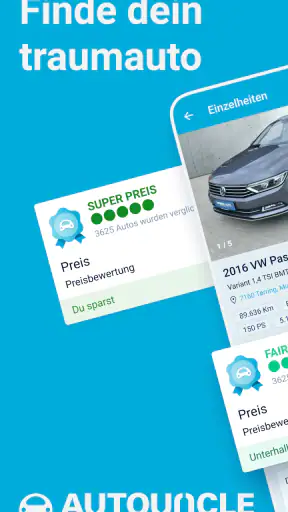 AutoUncle Gebrauchtwagen suche screenshot