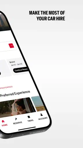 Avis Autovermietung screenshot