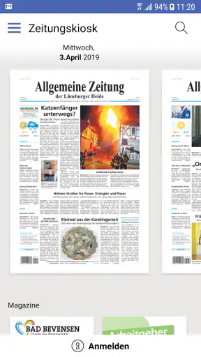 AZ ePaper screenshot