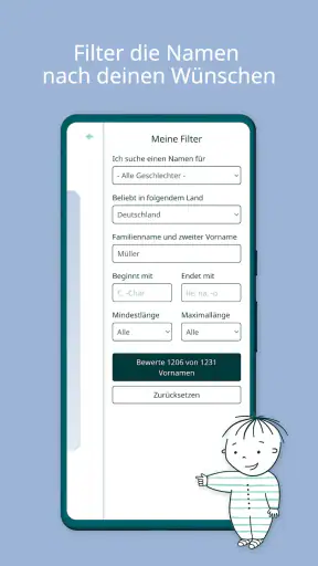 Babynamen / Vornamen 2025 screenshot