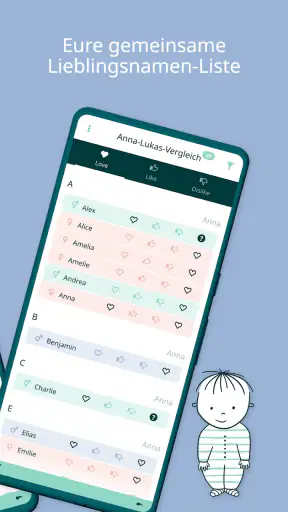 Babynamen / Vornamen 2025 screenshot