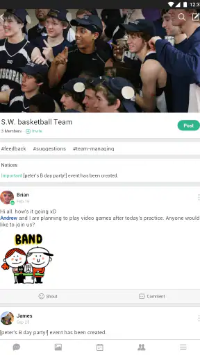 BAND - App for all groups screenshot