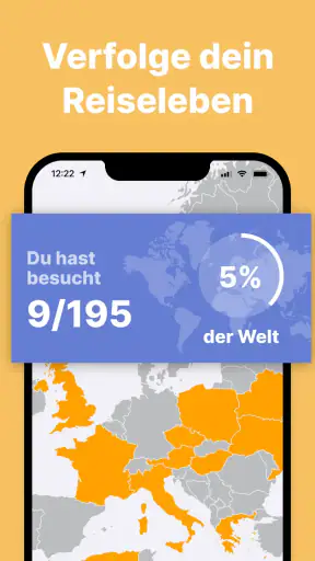 been: besuchte Länder screenshot