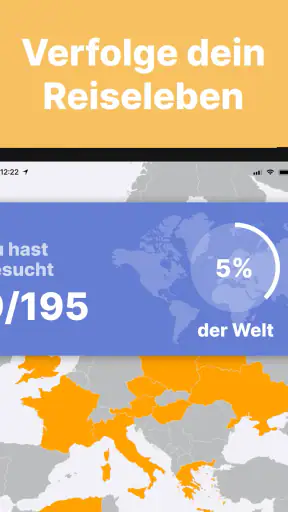 been: besuchte Länder screenshot