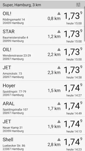 Benzinpreis-Blitz - Tanken App screenshot