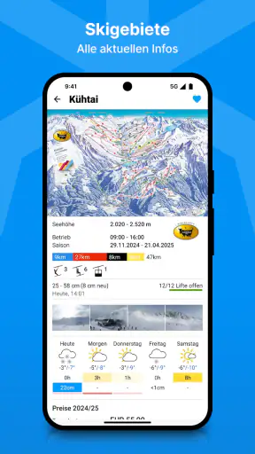 bergfex: Ski, Schnee & Wetter screenshot