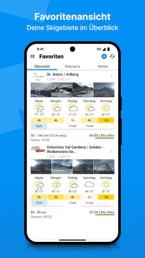 bergfex: Ski, Schnee & Wetter screenshot