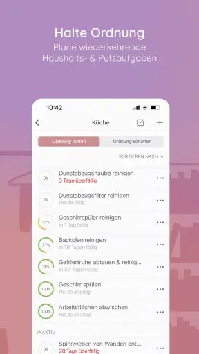 BeTidy » Putzplan & Ordnung screenshot