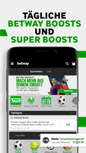 Betway Sportwetten screenshot