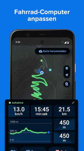 Bikemap: Fahrrad Navi & GPS screenshot