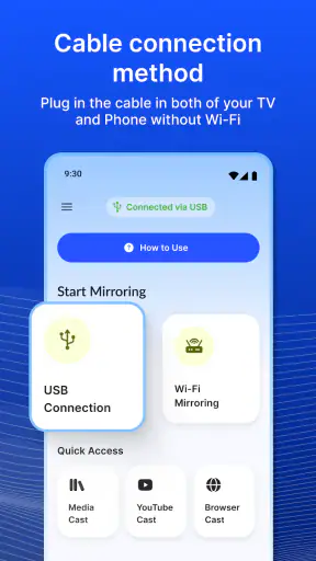 Bildschirm spiegeln-USB & WLAN screenshot