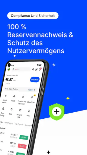 BingX BTC und Krypto kaufen screenshot