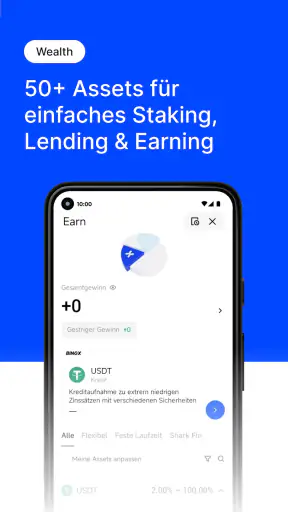 BingX BTC und Krypto kaufen screenshot