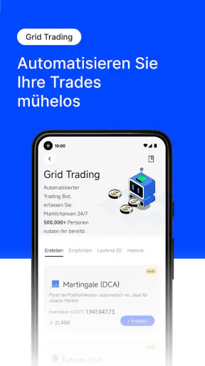 BingX BTC und Krypto kaufen screenshot