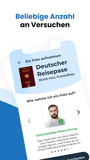 Biometrische Passbilder screenshot