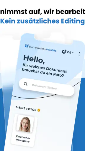 Biometrische Passbilder screenshot
