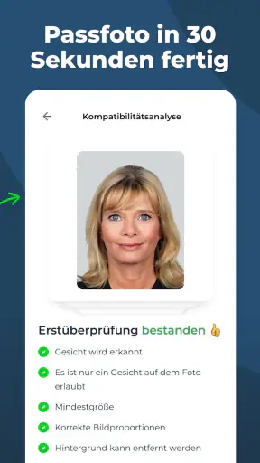 Passbilder App - PhotoAiD screenshot